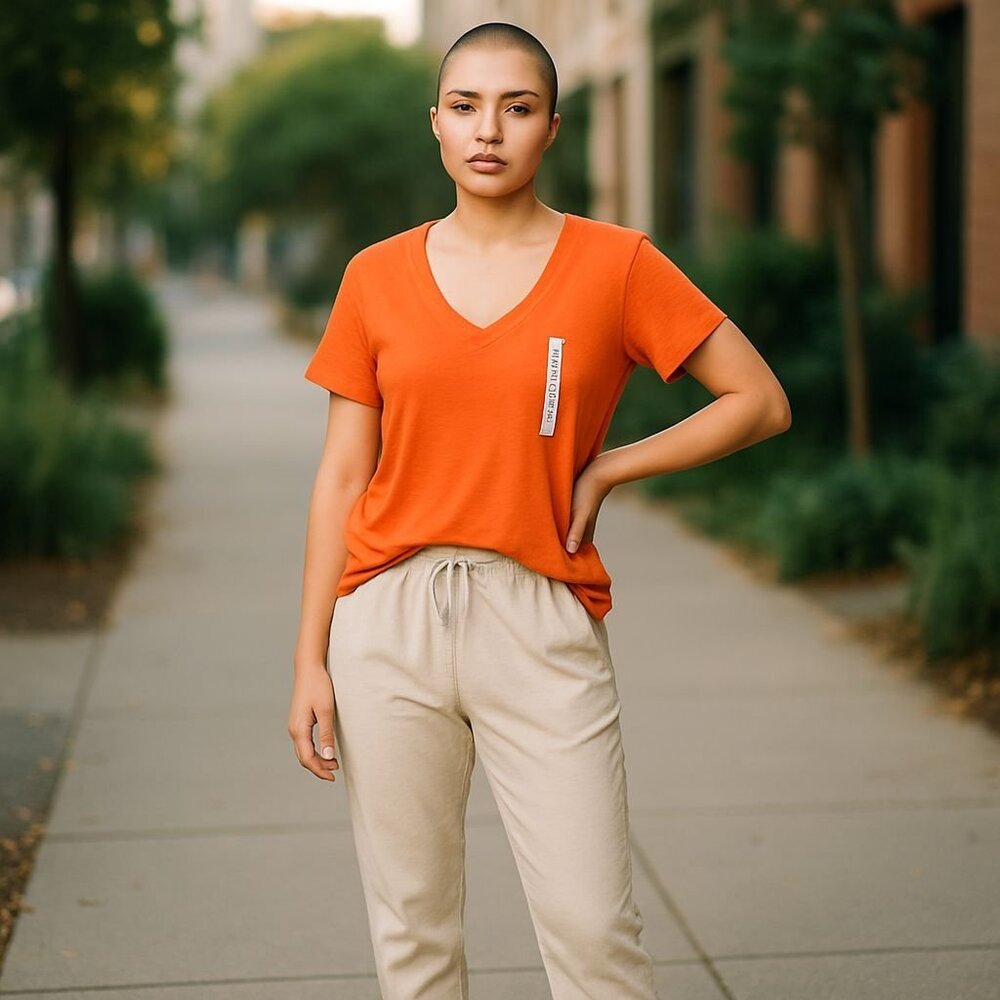 So Ladies Tee Top Shirt Size XLarge Orange NWT
